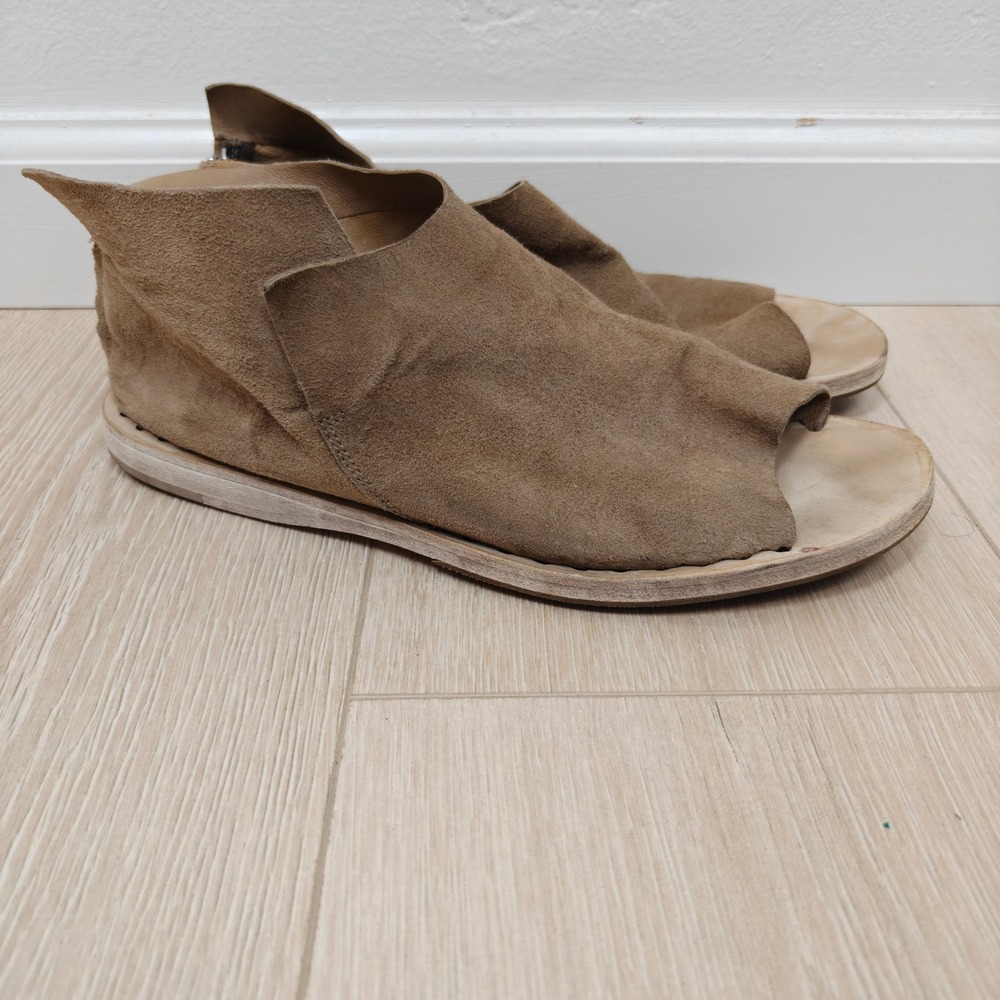 Officine Creative Women Itaca 005 Sandals 41 Tan Suede Open Toe Tirolo Kashmir
